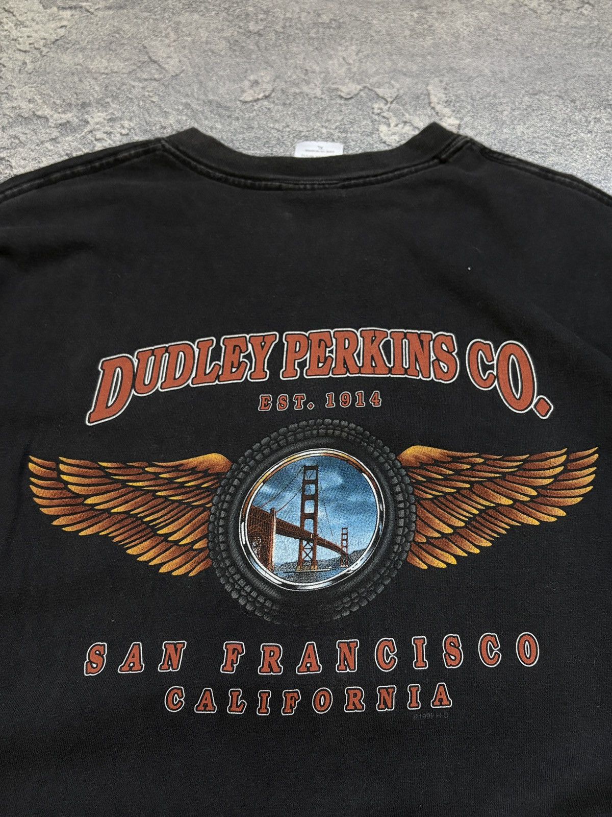 Harley Davidson Vtg 1999 Harley Davidson Dudley Perkins SF T-Shirt USA XL Size US XL / EU 56 / 4 - 9 Thumbnail
