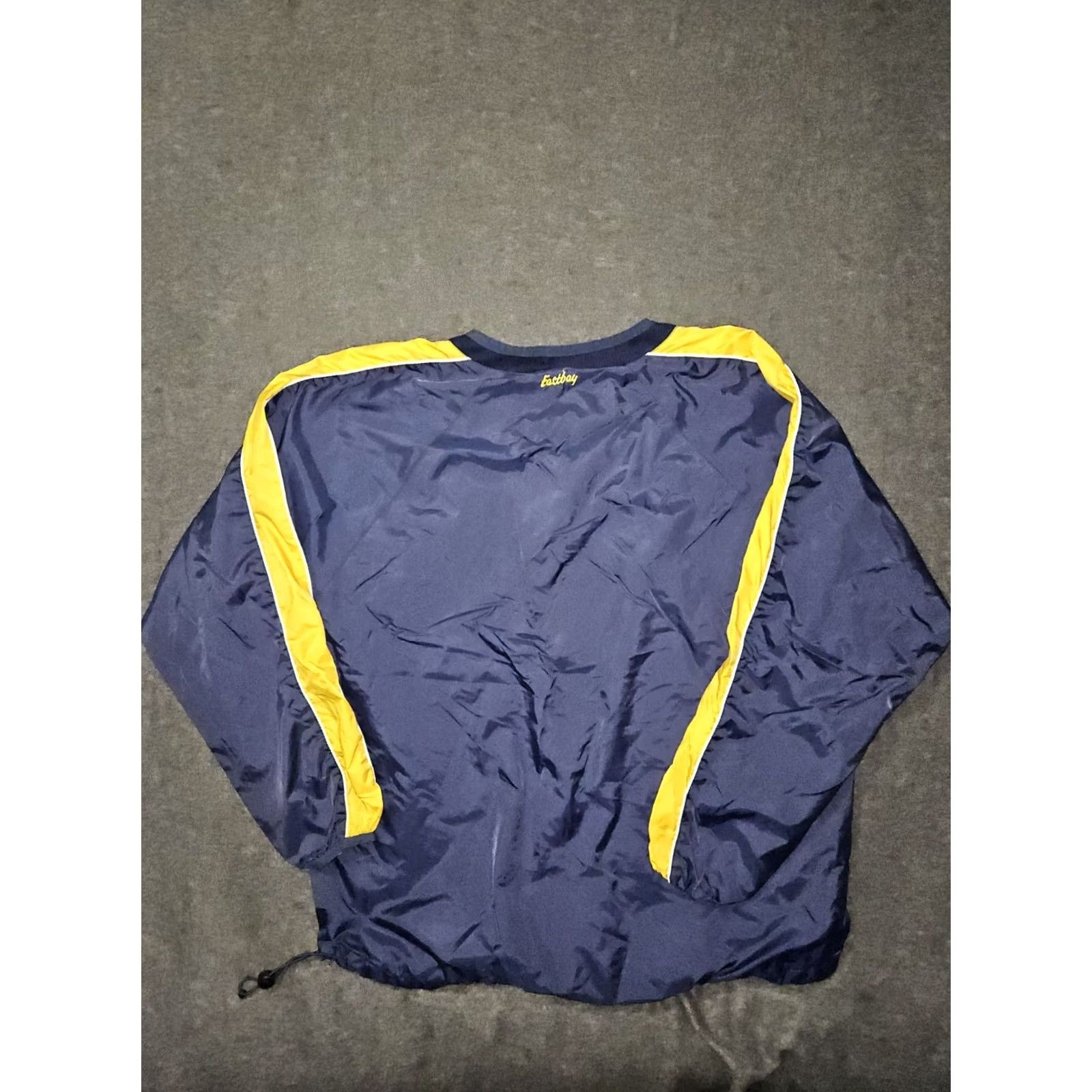 Vintage VINTAGE Eastbay Windbreaker Jacket Mens M Blue Yellow 90s Sports Lightweight Pockets Logo Nylon Outdoors Size US M / EU 48-50 / 2 - 7 Thumbnail