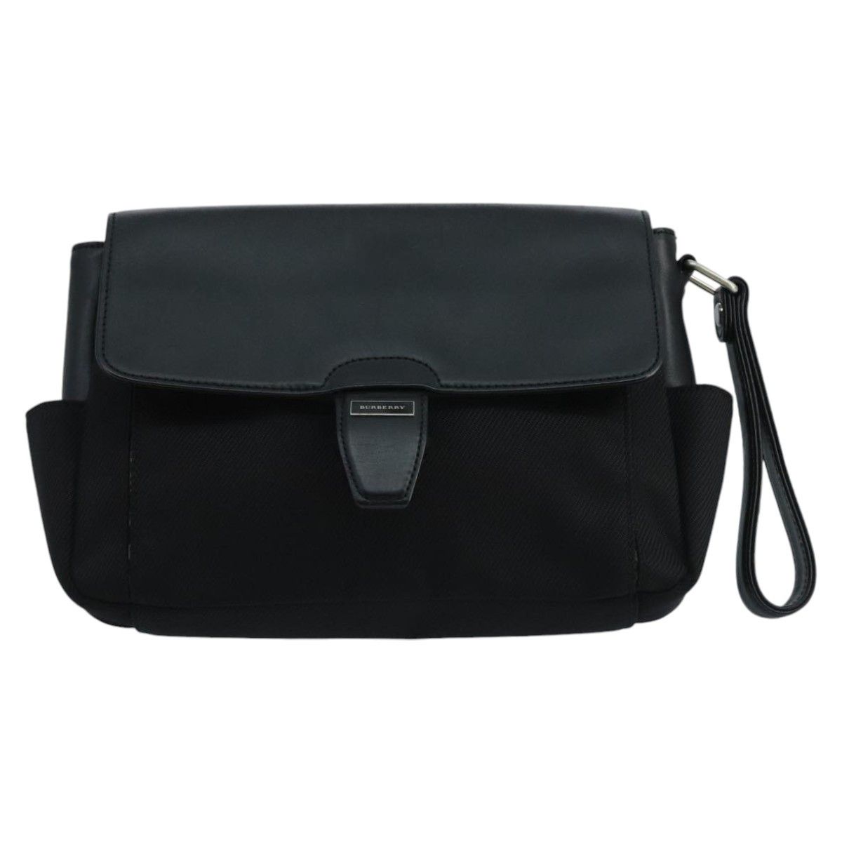 Burberry Black Canvas Clutch Bag (Pre-Owned) Size ONE SIZE - 1 Thumbnail