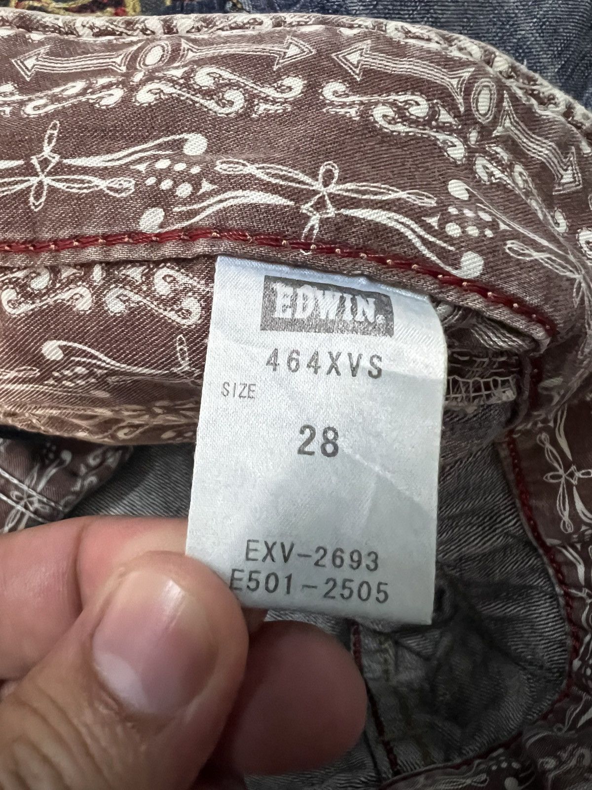 Edwin × Japanese Brand × Vintage EDWIN EXCLUSIVE VINTAGE BUFFALO HEAD DISTRESS JEANS Size US 29 - 22 Thumbnail