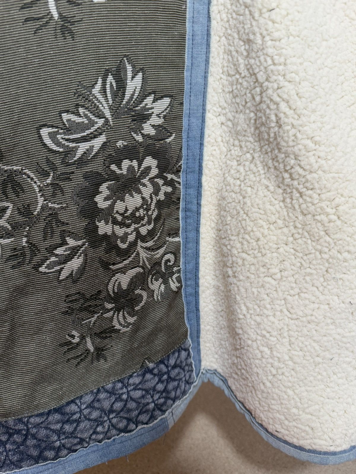 Designer × Free People Rare Luxury Free People Ramble On Oversize Vest Patchwork Size XS / US 0-2 / IT 36-38 - 18 Thumbnail