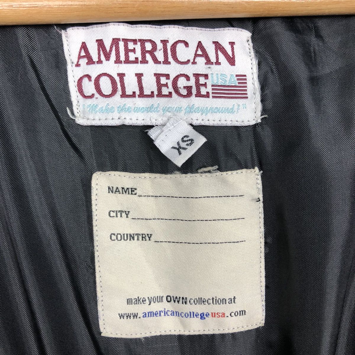 Japanese Brand 📌Iconic Black Vtg Varsity Leather Jacket American College Size US XS / EU 42 / 0 - 18 Thumbnail