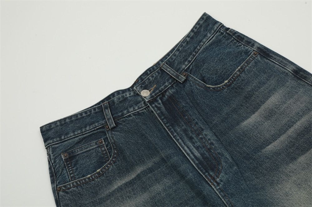 Japanese Brand × Jean Men's street style distressed washed gradient jeans Size US 34 / EU 50 - 4 Thumbnail