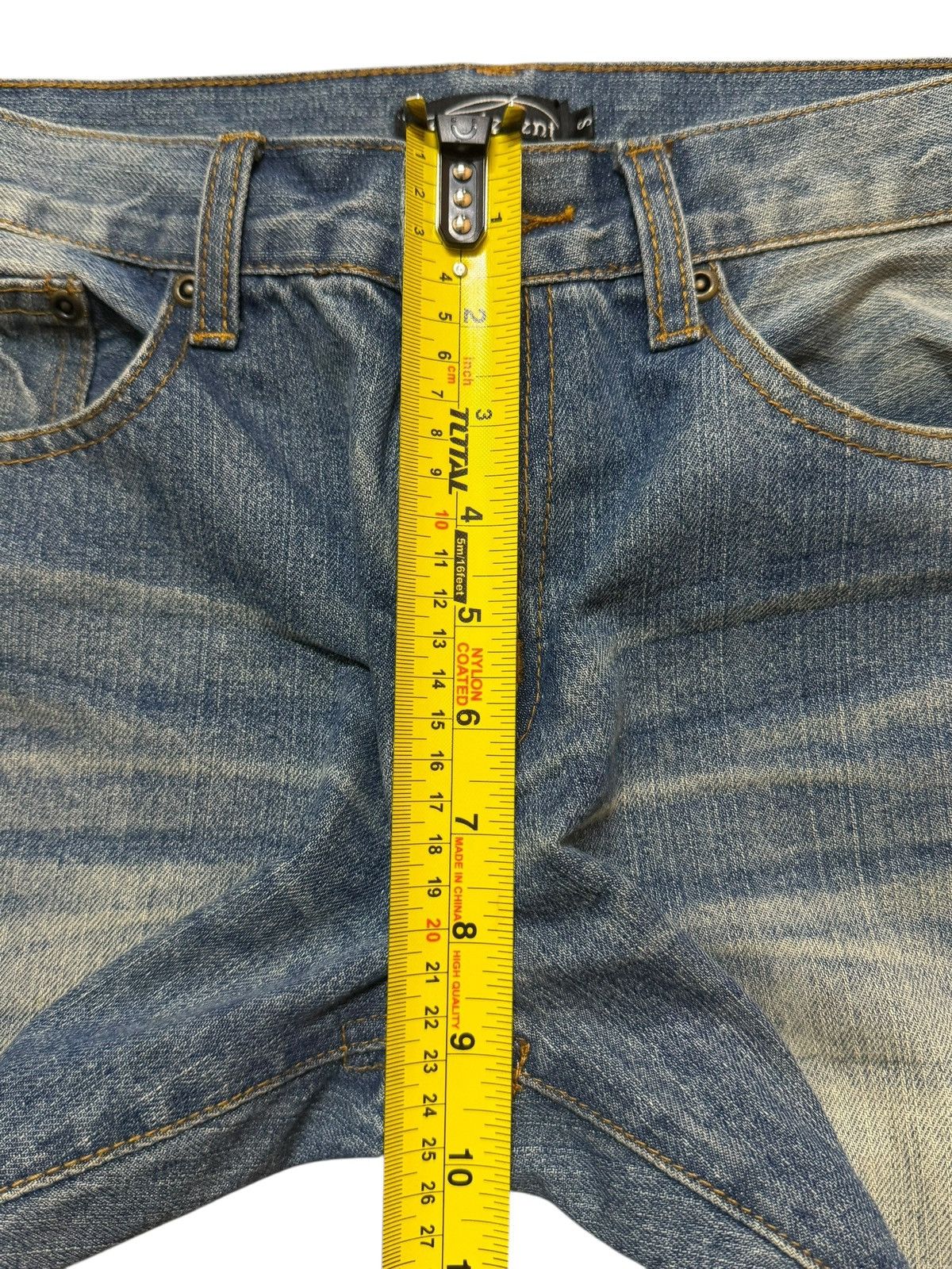 If Six Was Nine Vintage Y2K Japanese Faded Clawmark Whisker Wide Leg Flare Size US 30 / EU 46 - 11 Thumbnail