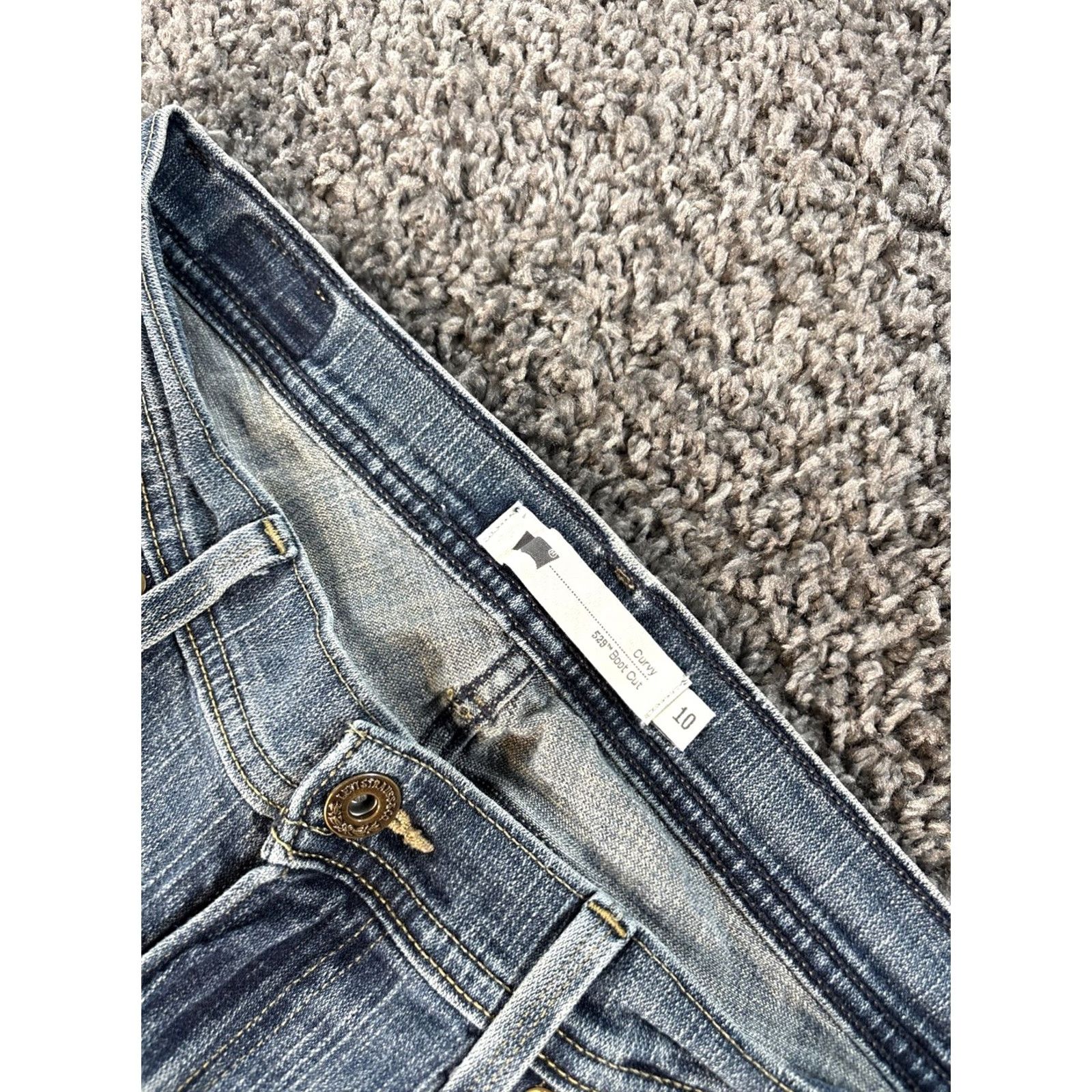 Levi's VINTAGE Levi’s 529 Jeans Bootcut Women 30x29 Slim Low Rise Denim Blue 5-Pocket Levi’s 500 Series Womens Boys Girls Mens Size 30" / US 8 / IT 44 - 6 Thumbnail