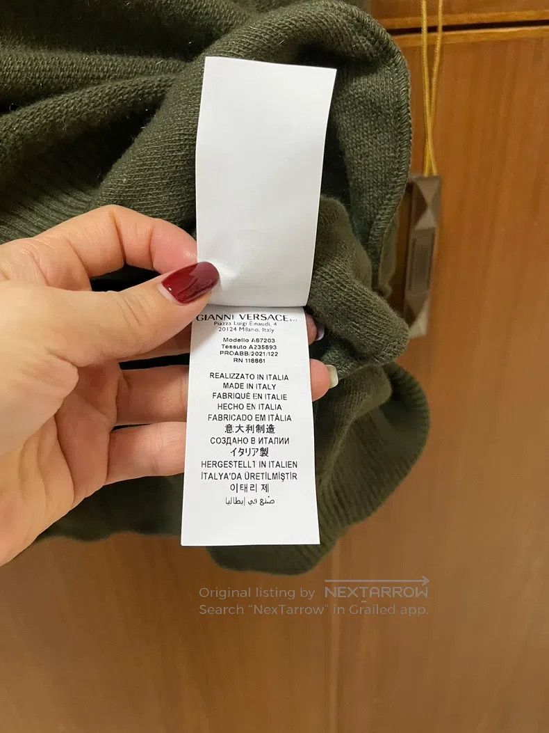 Versace Versace Green hooded-blend sweatshirt Size US XL / EU 56 / 4 - 6 Thumbnail