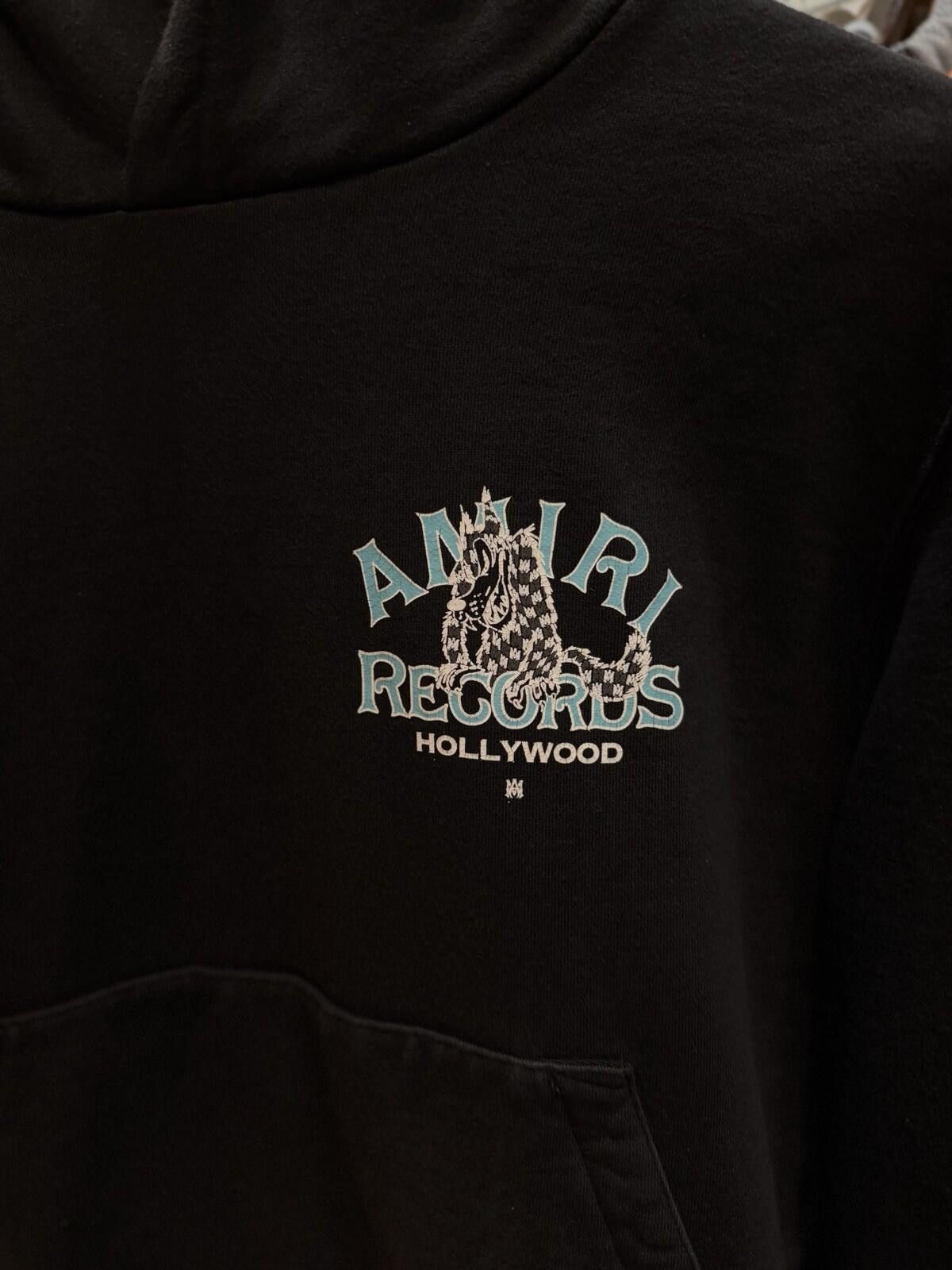 Amiri Amiri Men's Black Blue Logo Pullover Hoodie Sweater Medium Size US M / EU 48-50 / 2 - 9 Thumbnail