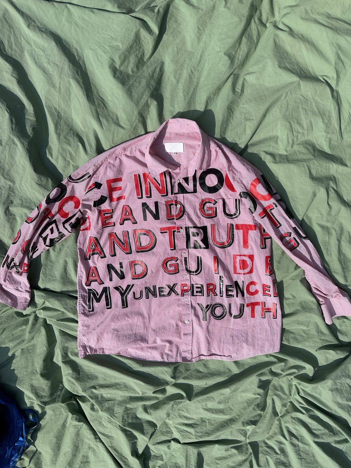 Maison Margiela Maison Margiela ss17 poem shirt sz40 Oversized small Size US XXS / EU 40 - 2 Thumbnail