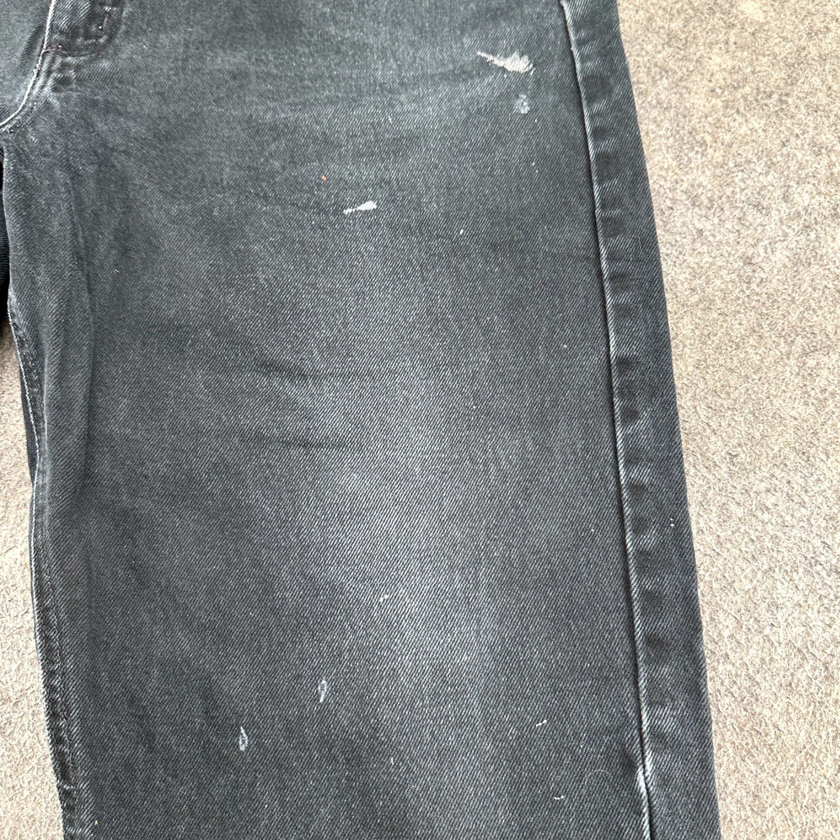 Carhartt Carhartt Jeans Mens 42x34 Black Carpenter Relaxed Dark Wash Denim B161 Size US 42 / EU 58 - 5 Thumbnail