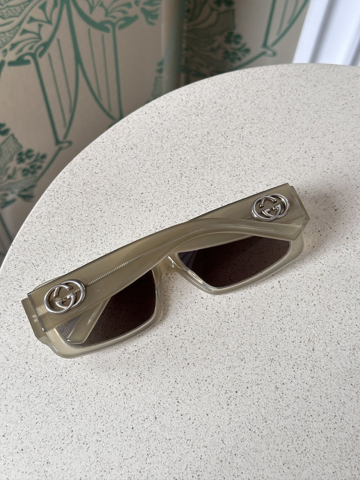 Gucci GICCI Oval GG Logo Transparent Sunglasses GG 2996/S Size ONE SIZE - 2 Thumbnail