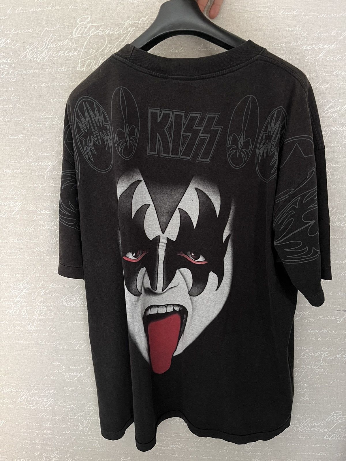 KISS × Vintage Opium y2k oversized 90s single stitch tshirt Size US XXL / EU 58 / 5 - 2 Thumbnail