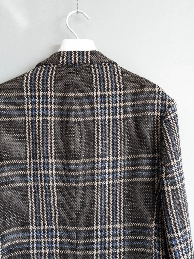 Yohji Yamamoto Yohji Yamamoto 23 AW plaid blend woven jacket 2504-Nextarro Size US L / EU 52-54 / 3 - 5 Thumbnail