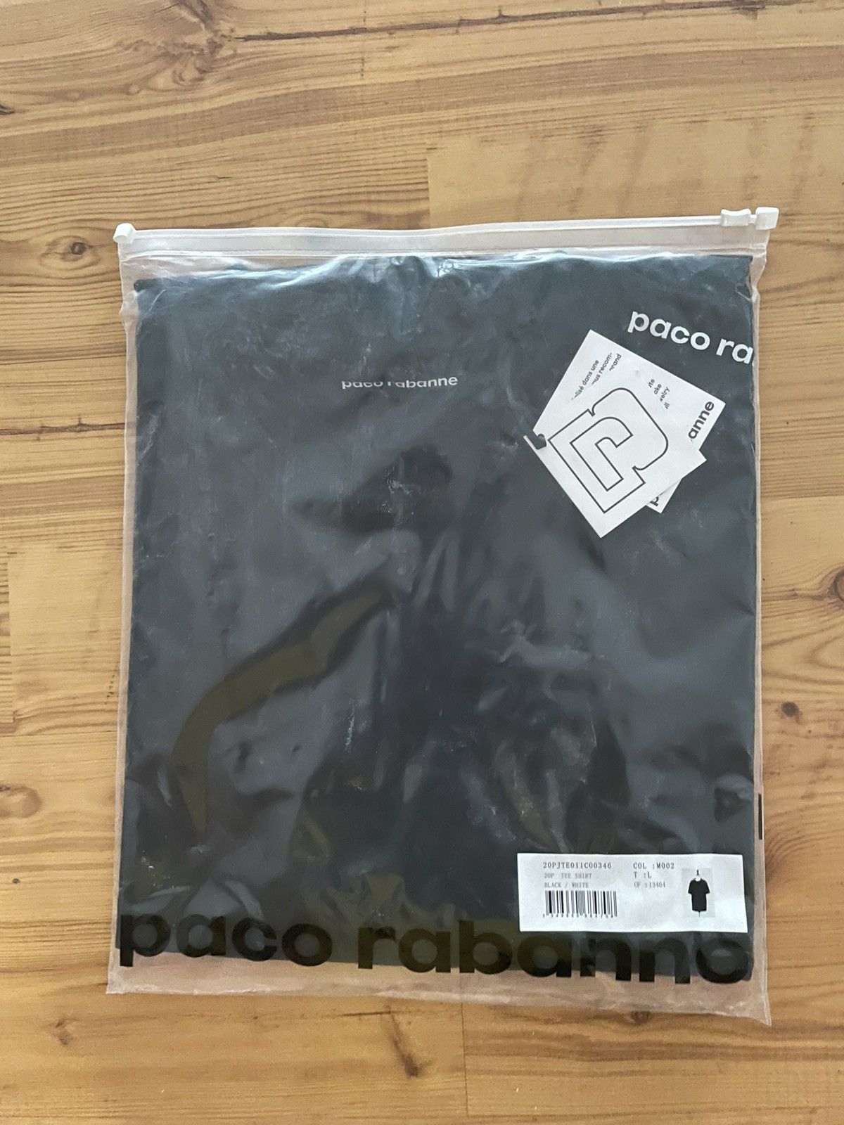 Paco Rabanne Rabanne black T-shirt shoulder logo Size L / US 10 / IT 46 - 7 Thumbnail