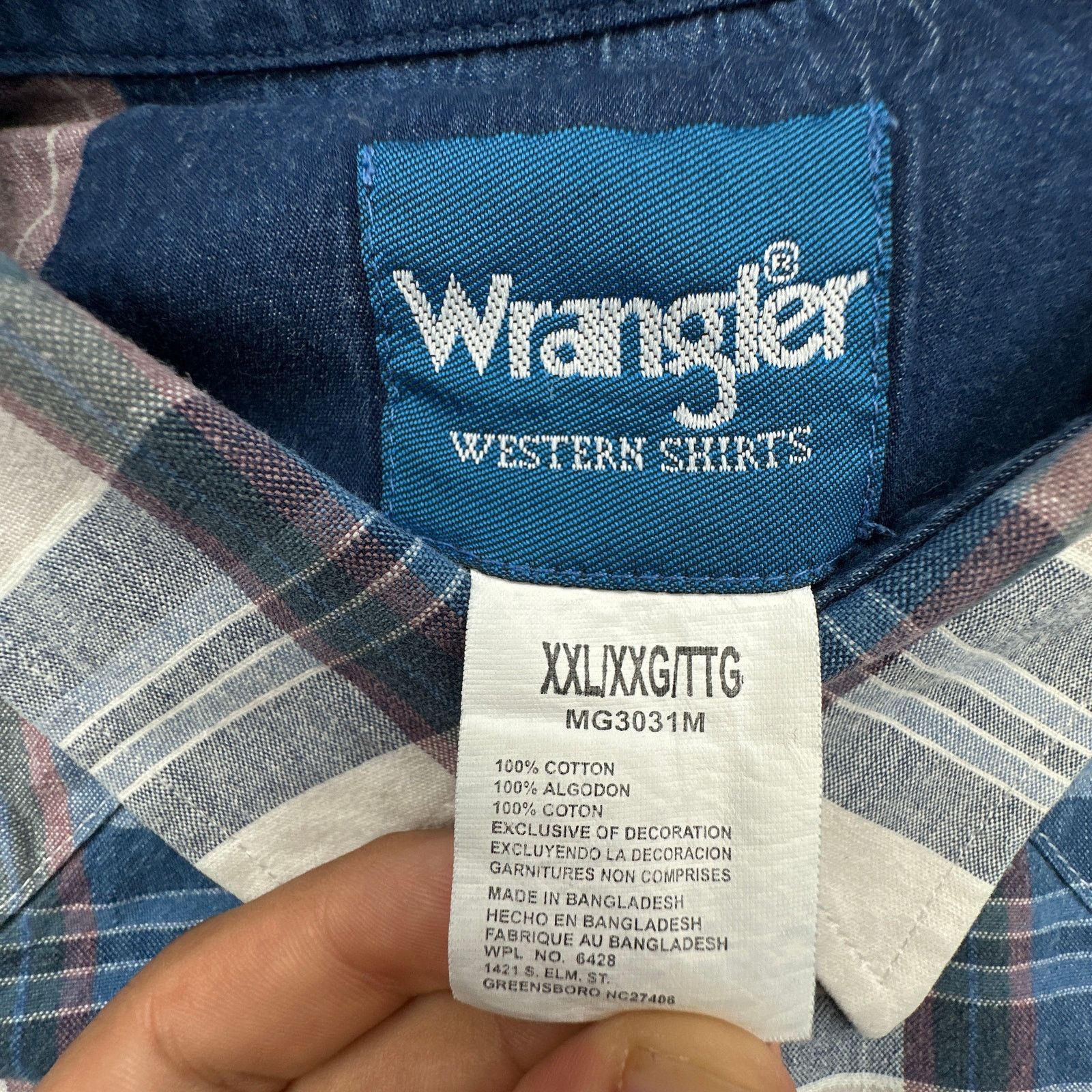 Wrangler Vintage Wrangler Western Pearl Denim Long Sleeve Shirt XXL Size US XXL / EU 58 / 5 - 2 Thumbnail