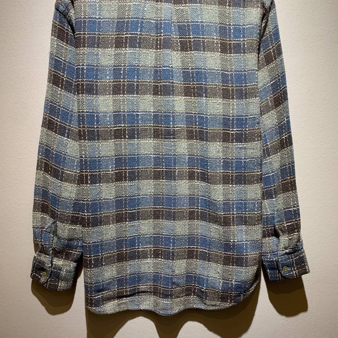 Marlboro Marlboro Classic Plaid Sashiko Band Collar Button Up Shirt Size US L / EU 52-54 / 3 - 5 Thumbnail