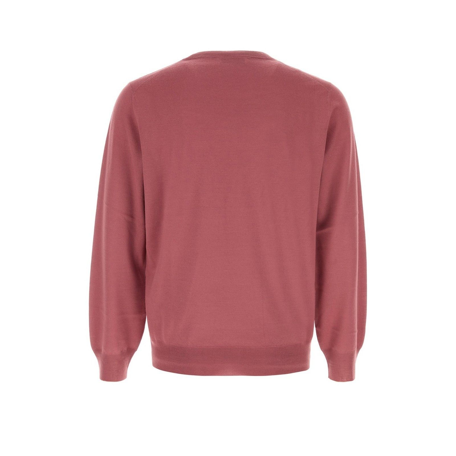Brunello Cucinelli BRUNELLO CUCINELLI Dark Pink Wool Sweater New & Authentic (M Size US XL / EU 56 / 4 - 2 Thumbnail
