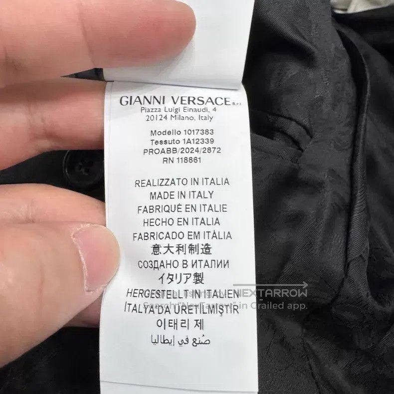 Versace Versace Rhinestones decorate a woolen blazer Size 48S - 6 Thumbnail