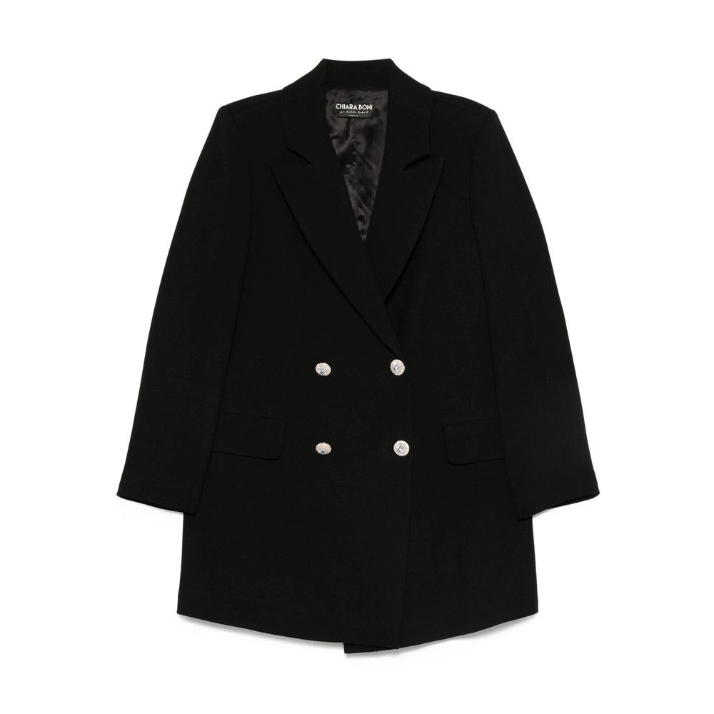 Chiara Boni BLACK Coats - Double Breasted & Peacoats