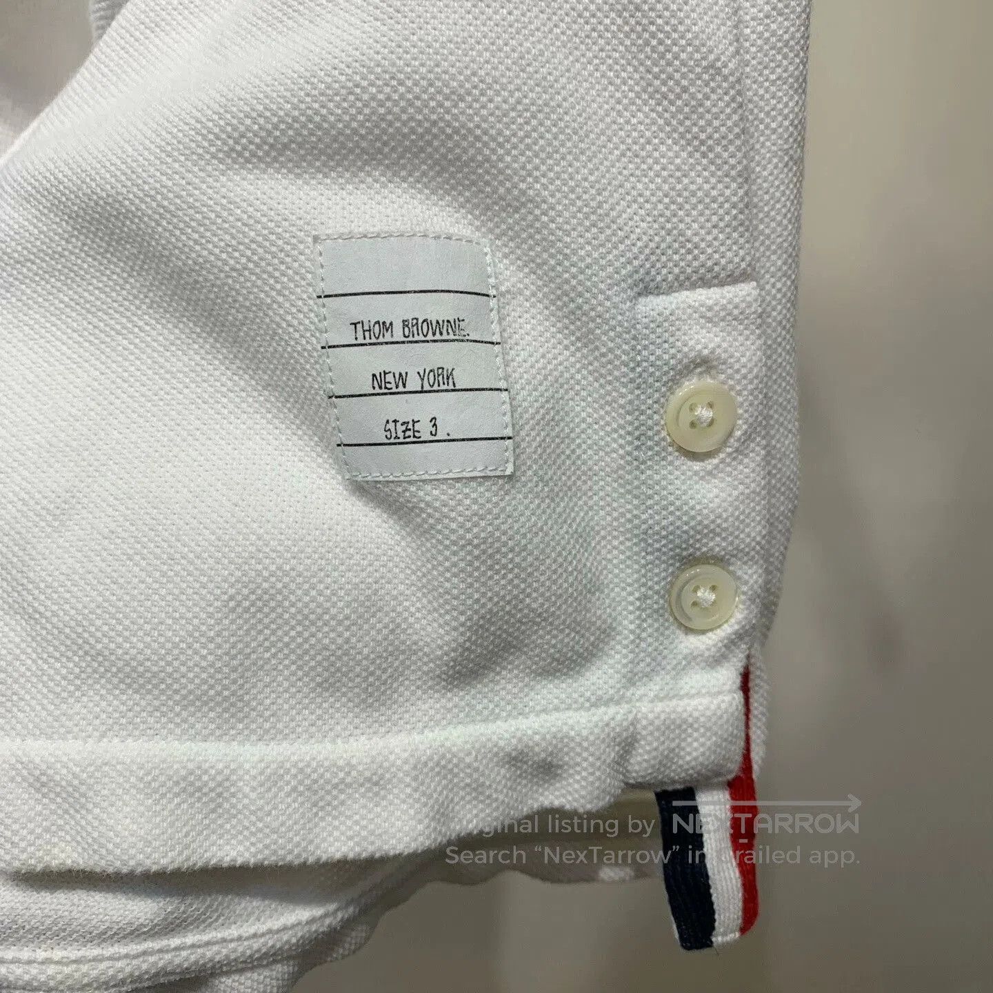 Thom Browne THOM BROWNE Classic Stripe Short Sleeve T-shirt. Size US M / EU 48-50 / 2 - 4 Thumbnail