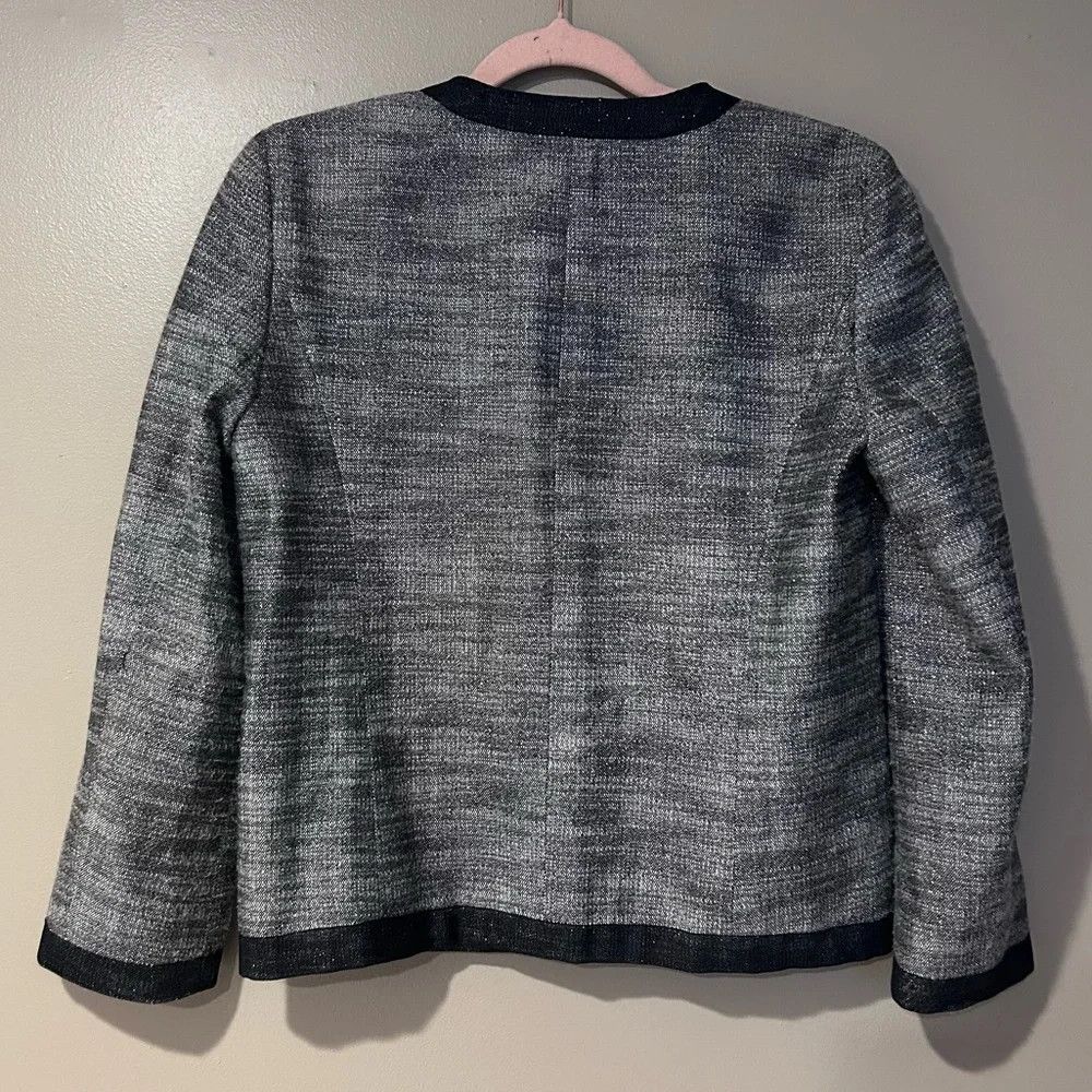 Pringle Of Scotland sparkly wool blend tweed jacket blazer contrast details Size M / US 6-8 / IT 42-44 - 3 Thumbnail