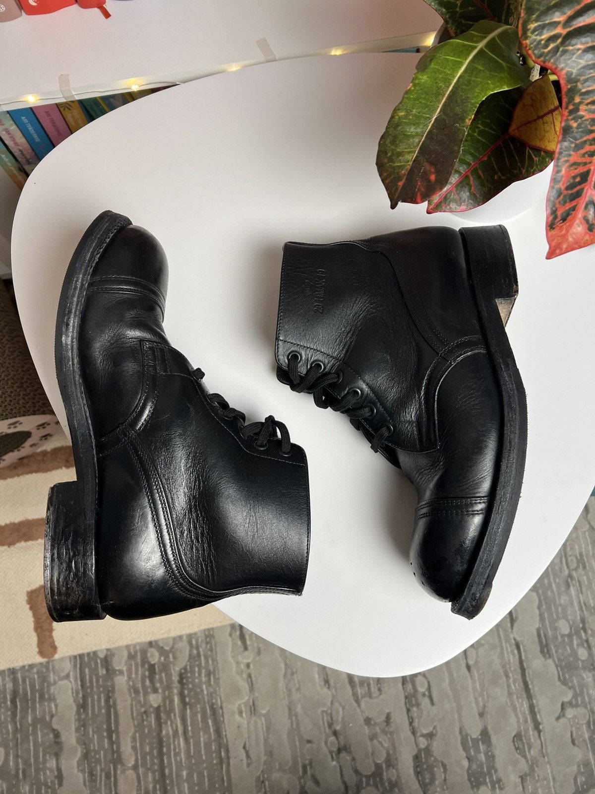 Vintage 20 HMAK 19 leather army boots Denmark vintage rare Size US 9 / EU 42 - 6 Thumbnail