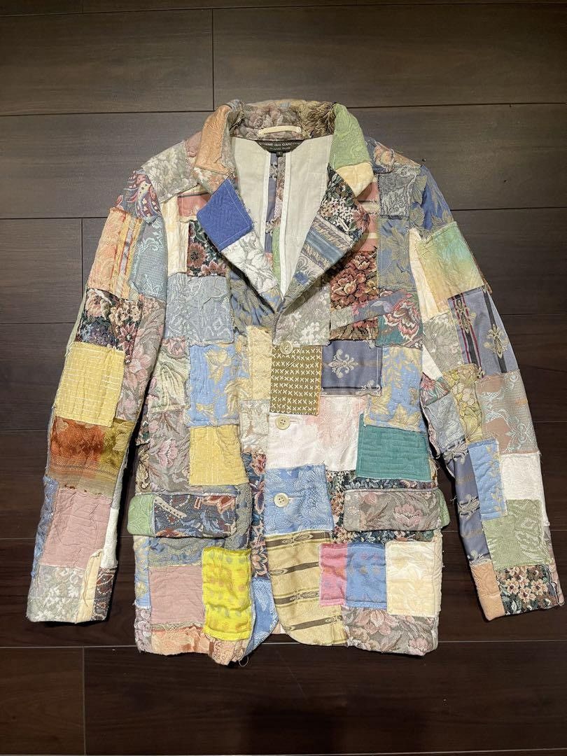 Comme des Garcons Homme Plus 2000SS All Over Gobelin Patchwork Jacket Size US S / EU 44-46 / 1 - 1 Thumbnail