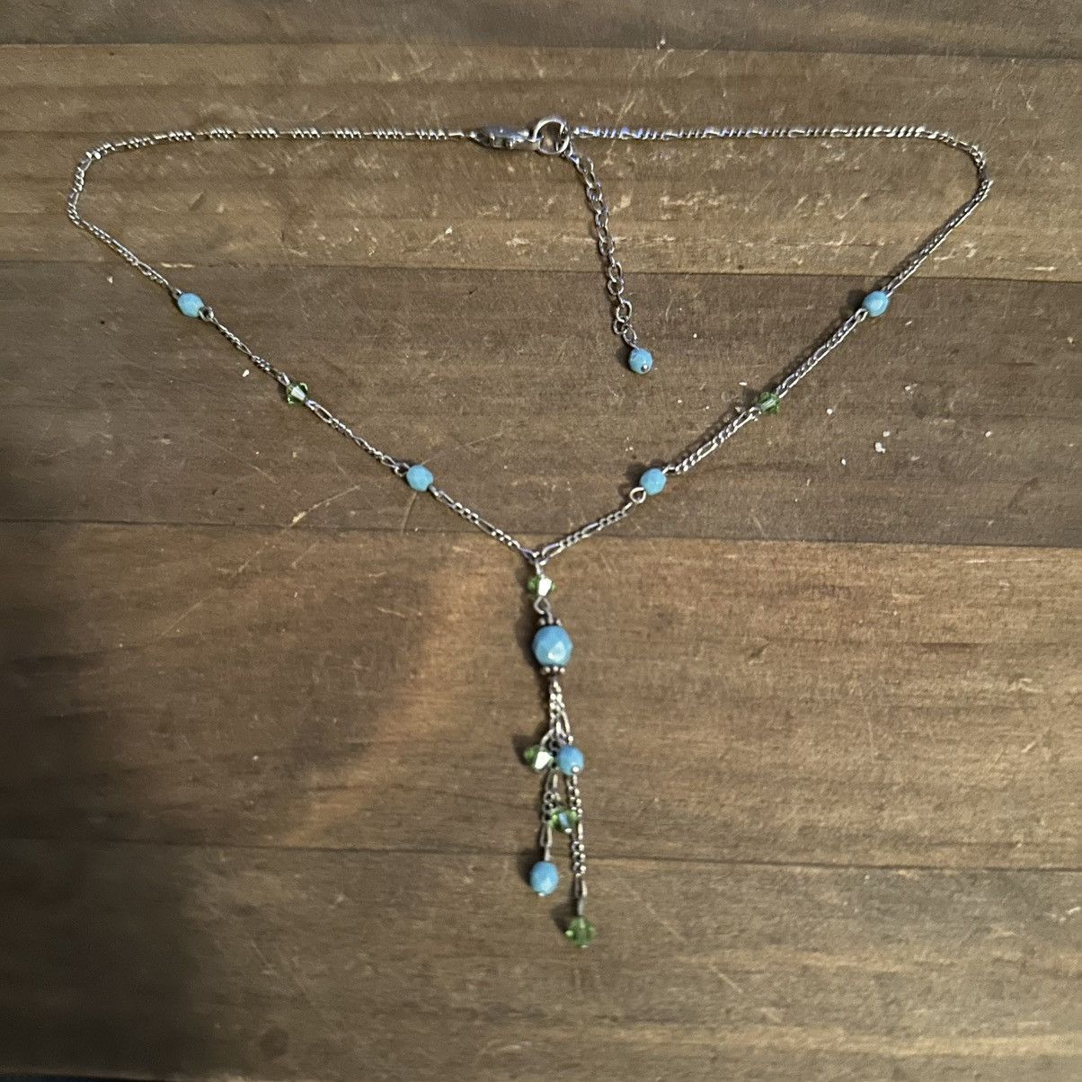 Vintage Vintage turquoise bead Y tassel necklace Size ONE SIZE - 2 Thumbnail