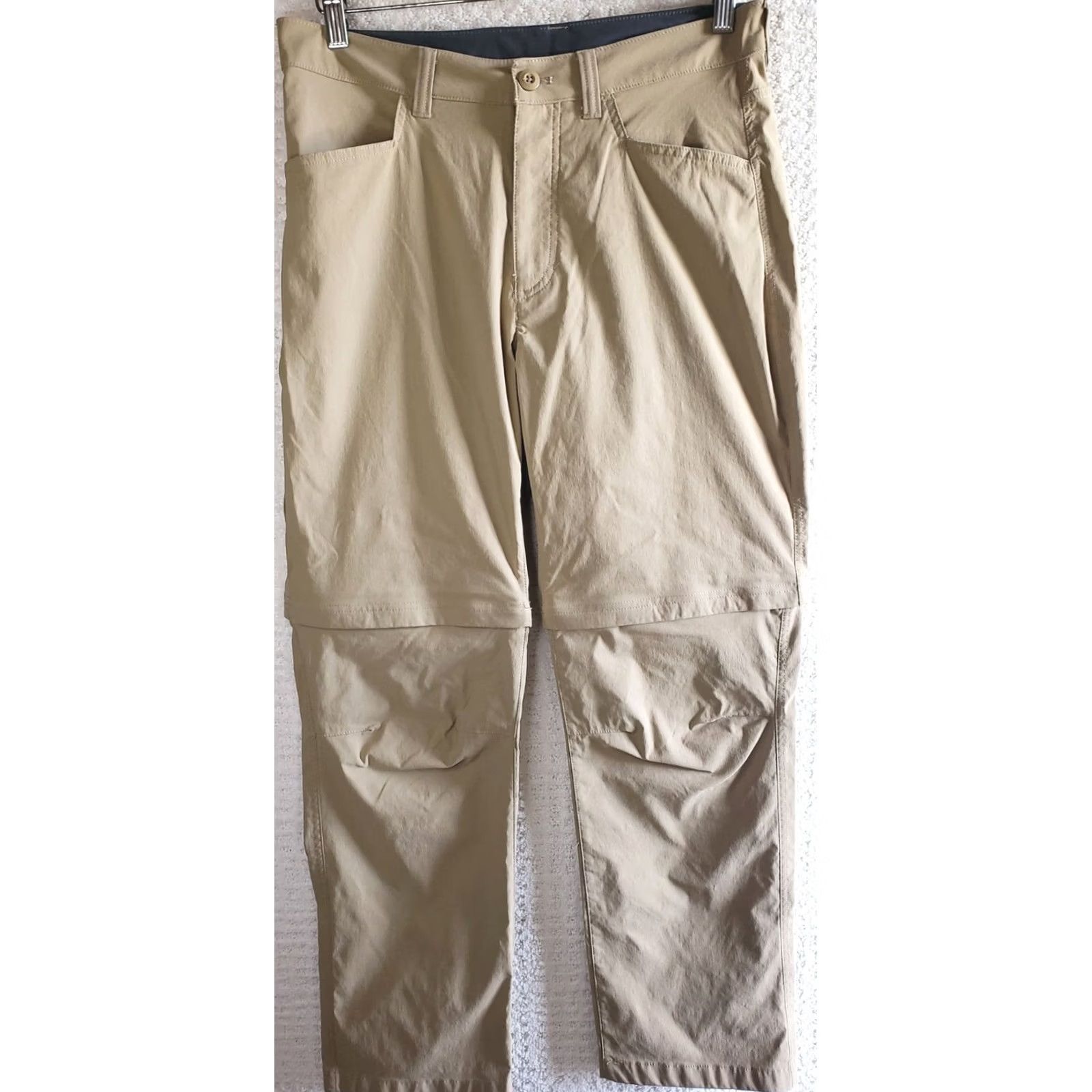 Eddie Bauer Eddie Bauer Mens Convertible Tech Pants Pants 32x30 Khaki Tan Stretch Pockets 5-Pocket Regular Straight Beige Mens Size US 32 / EU 48 - 2 Thumbnail