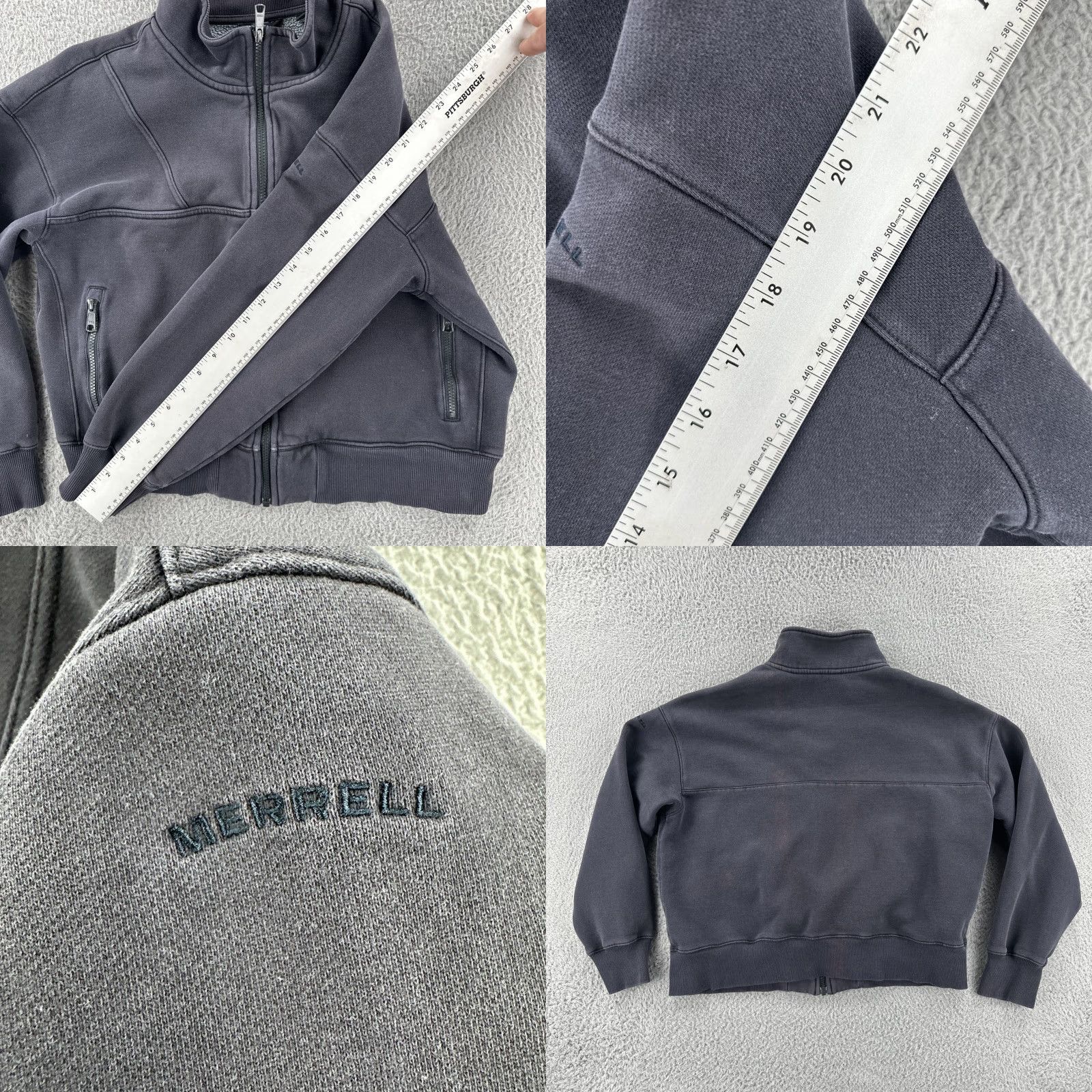 Merrell Merrell Women’s Blue Collared 1/4 Zip Pullover Sweatshirt Hiking Outdoor Activewear L Regular Size Size L / US 10 / IT 46 - 9 Thumbnail