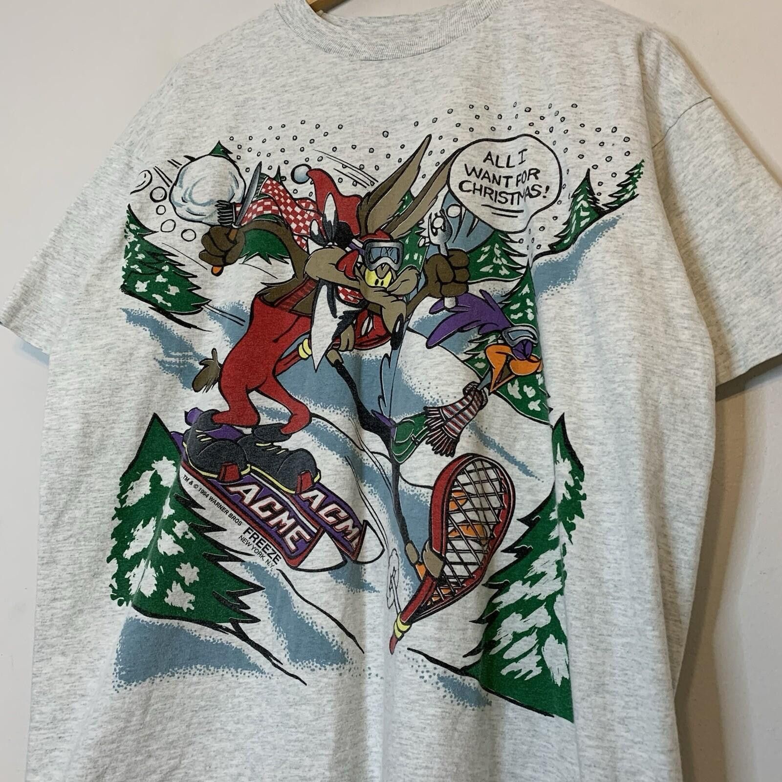 Other Vintage 90s Looney Tunes Road Runner Shirt Gray Size XL Size US XL / EU 56 / 4 - 2 Thumbnail