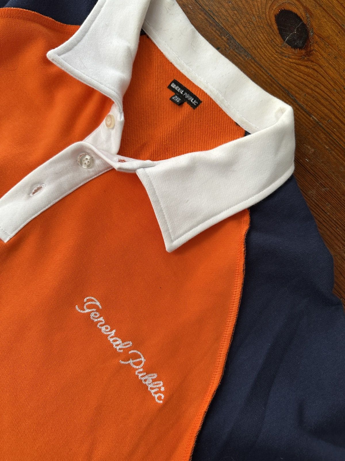 Vintage GENERAL PUBLIC POLO SHIRT Size US XXL / EU 58 / 5 - 2 Thumbnail