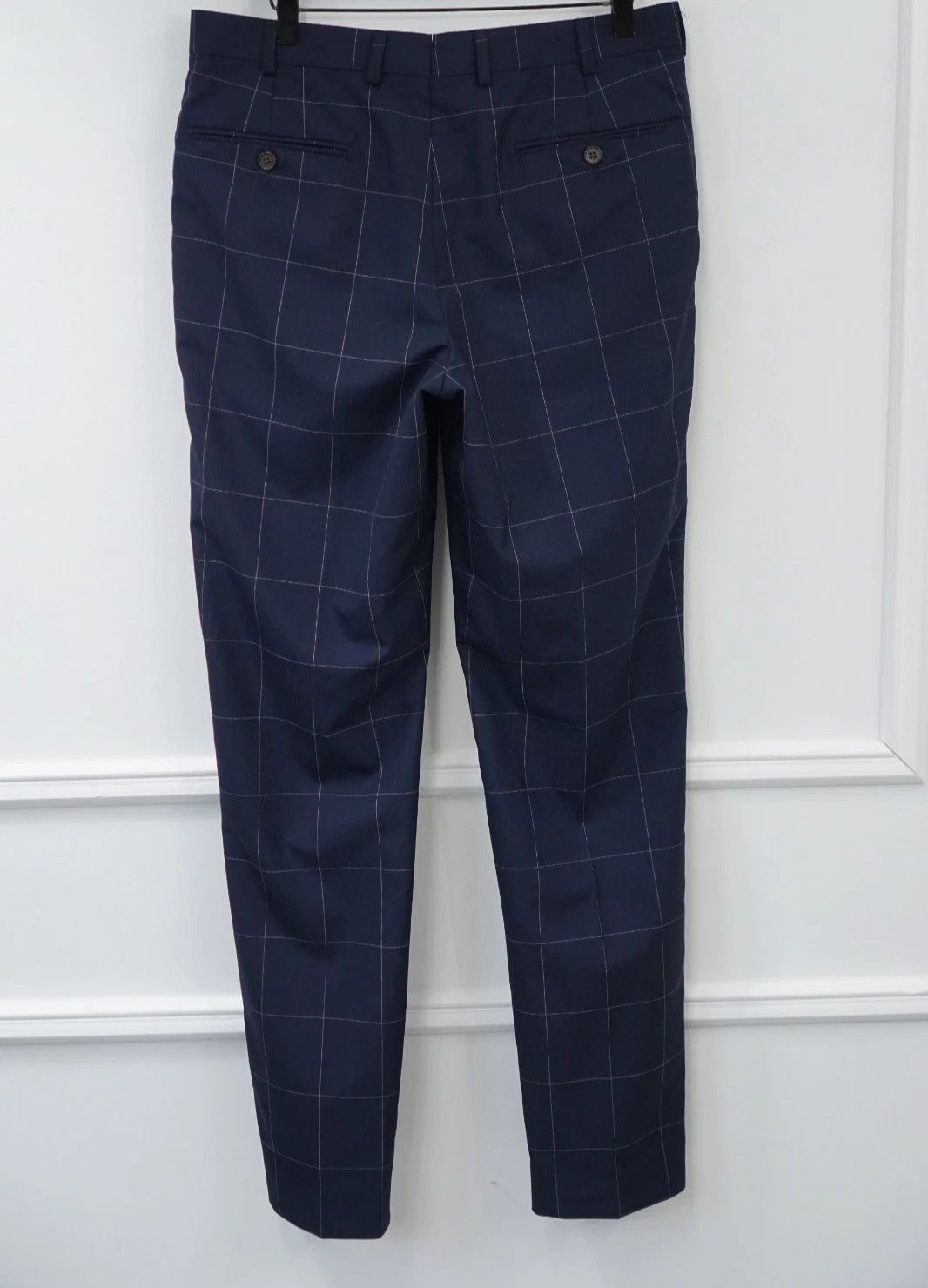 Suitsupply Men Suitsupply Pants Navy Blue Wool Brescia Size UK/US38 Size 38R - 2 Thumbnail