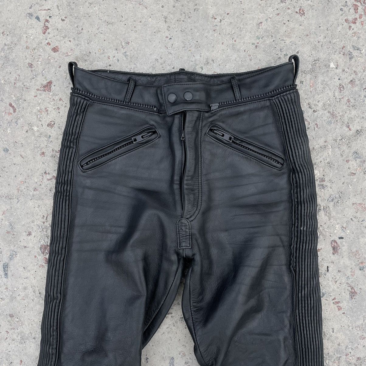 Other Vintage Moto Leather Pants Size 48 90s USA Japanese Size US 31 - 6 Thumbnail