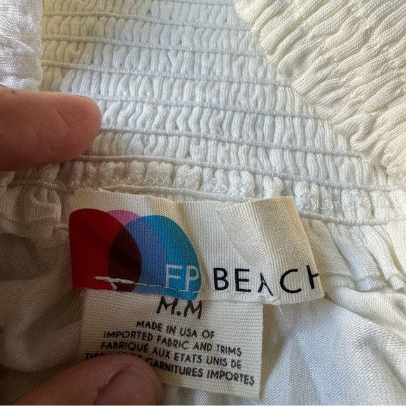 Free People FREE PEOPLE BEACH WHITE SKIRT SZ MEDIUM M Size 24" / US 00 / IT 34 - 4 Thumbnail
