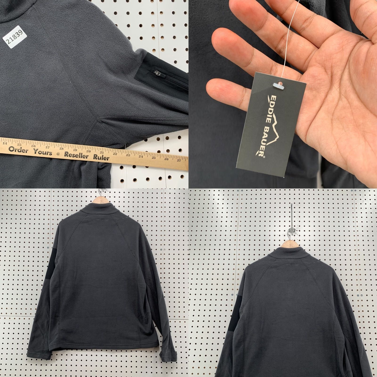 Eddie Bauer VINTAGE Eddie Bauer Fleece 1/4 Zip Sweater Gray Mens M Pullover Size US M / EU 48-50 / 2 - 9 Thumbnail