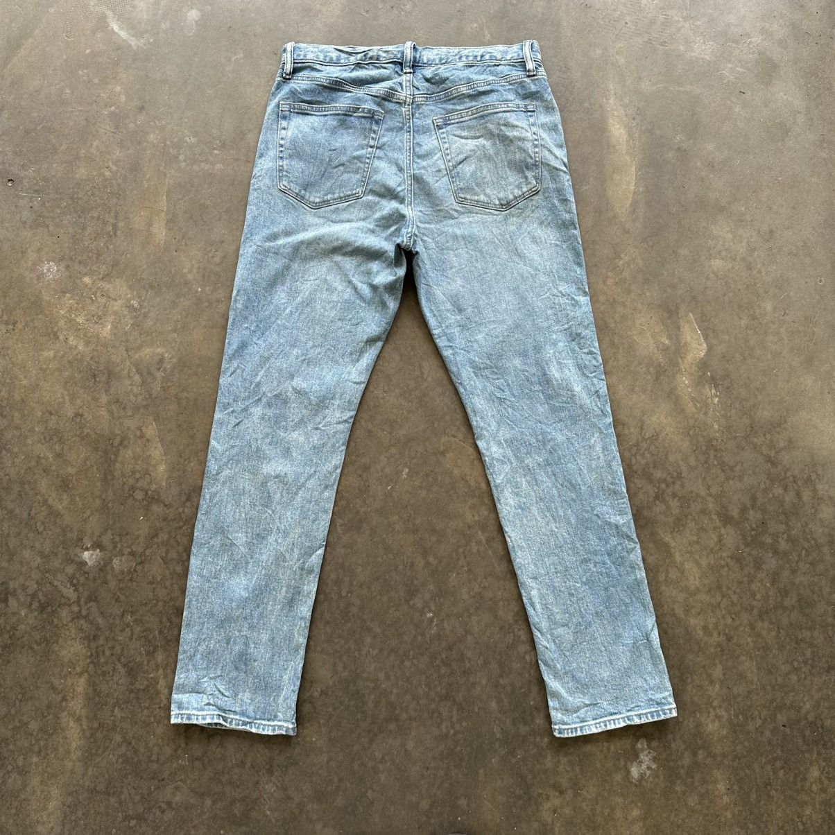 Japanese Brand Vintage Japanese Distressed Faded Denim Jean Pant W33 Size US 33 - 9 Thumbnail