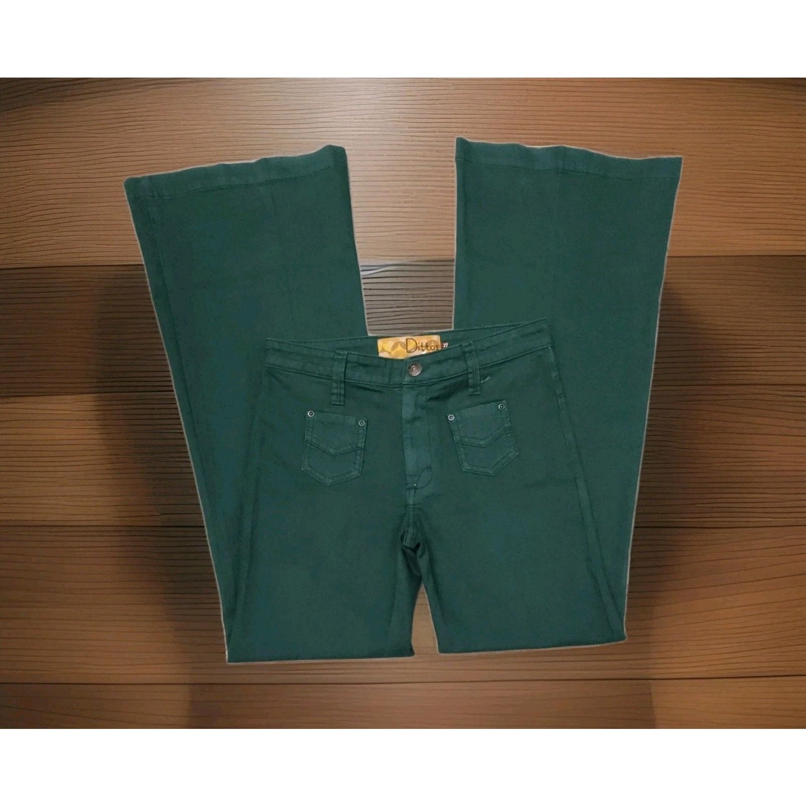Other VTG 70's Dittos Flare High Waisted Wide Leg Deadstock 27 Size 27" / US 4 / IT 40 - 3 Thumbnail