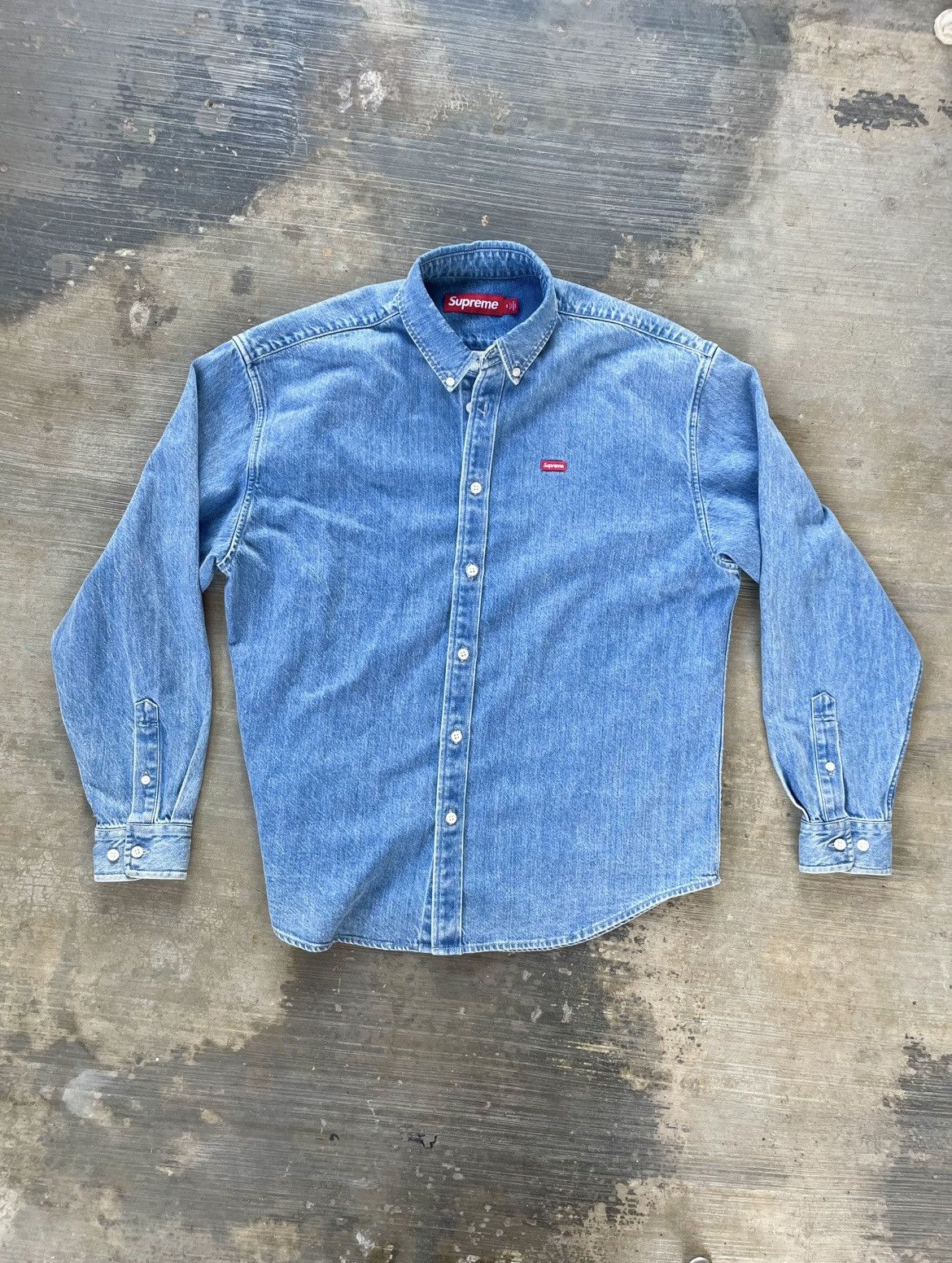 Supreme Supreme Small Box Denim Shirt | Grailed