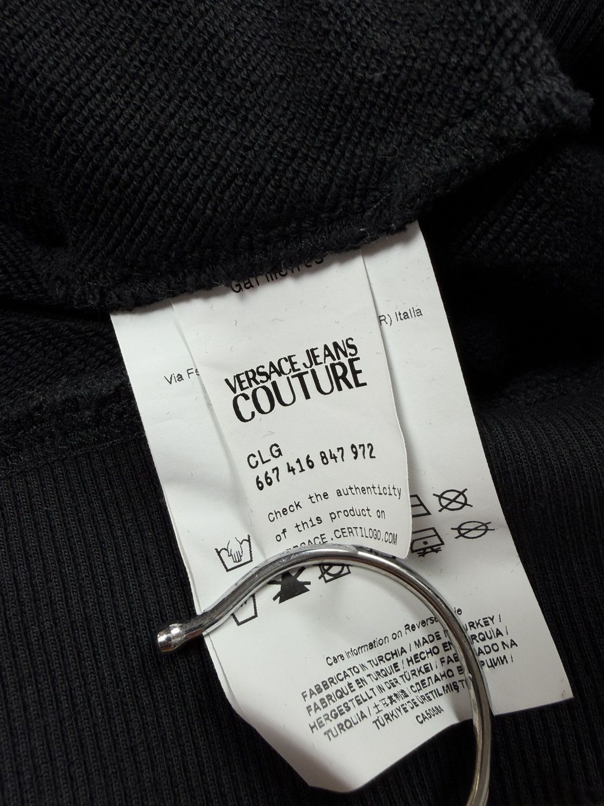 Versace Jeans Couture Versace Jeans Couture Big Logo Men's Crewneck Sweatshirt Size US S / EU 44-46 / 1 - 7 Thumbnail