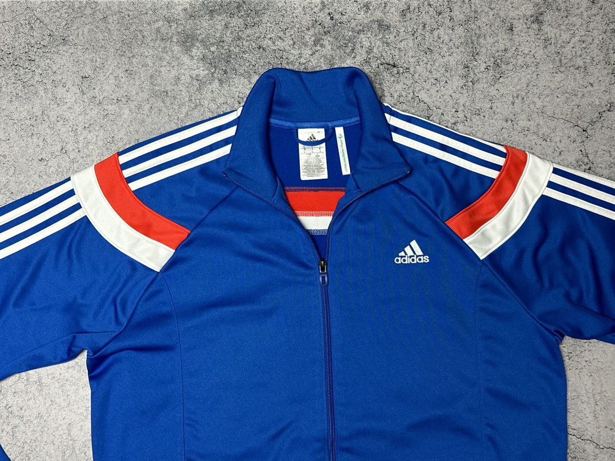 Adidas Adidas Blue Zip Track Jacket Size US L / EU 52-54 / 3 - 4 Thumbnail