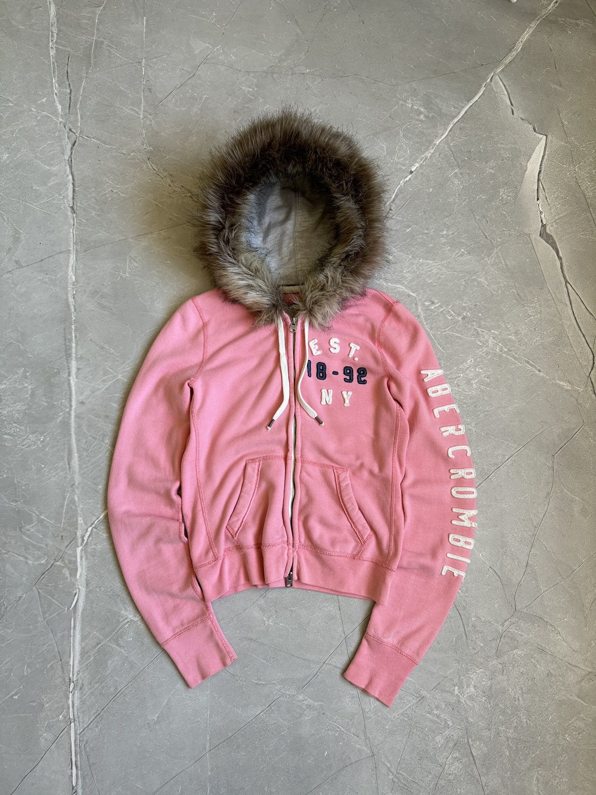 Abercrombie & Fitch Abercrombie Fitch Vintage Fur Zip Hoodie Ifsixwasnine LGB Size M / US 6-8 / IT 42-44 - 1 Thumbnail