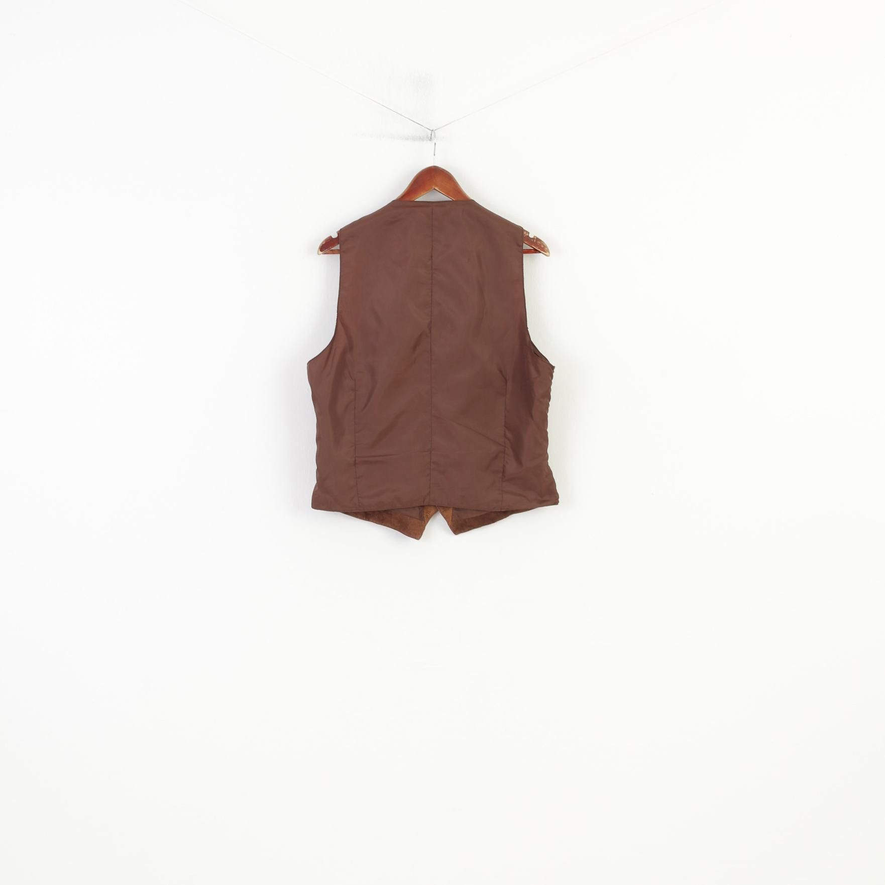 Vintage Vintage Men 50 Vest Brown Leather Bottoms Classic 4414 Size US M / EU 48-50 / 2 - 7 Thumbnail