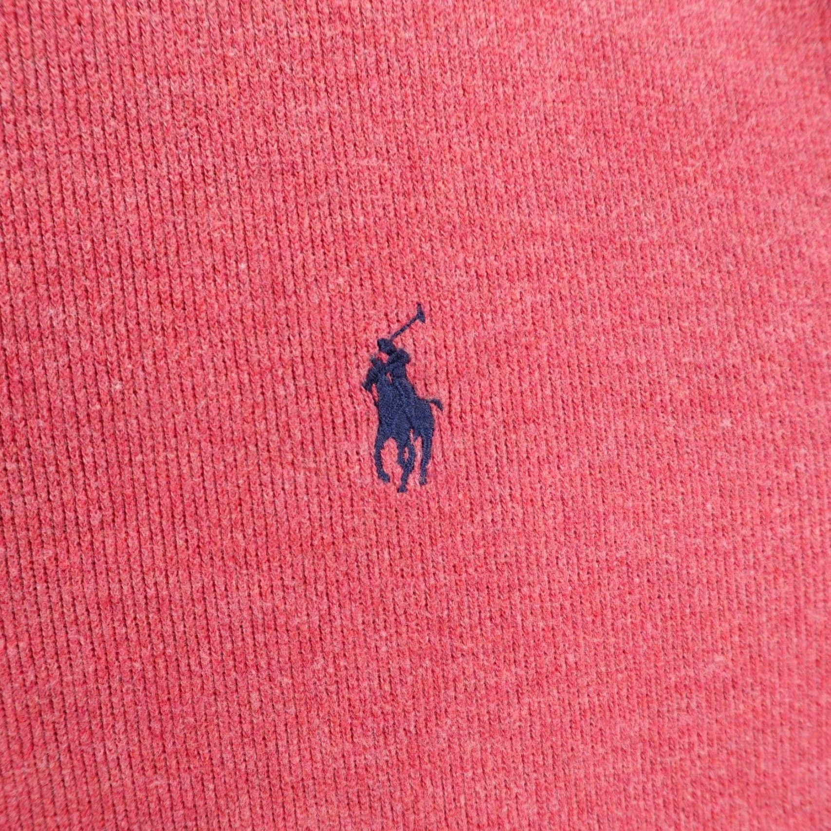 Polo Ralph Lauren Polo Ralph Lauren Sweater Mens Large Red 1/4 Zip Mock Neck Pullover Pony Logo Size US L / EU 52-54 / 3 - 3 Thumbnail
