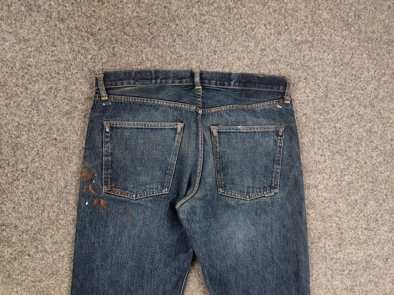 Orslow Vintage OrSlow Japan Selvedge Distressed paint Denim Jeans Size US 32 / EU 48 - 10 Thumbnail