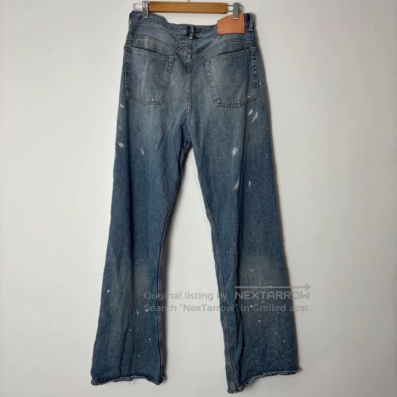 Acne Studios Acne Studios Washed Blue Splatter-Painted Denim Pants Size US 32 / EU 48 - 2 Thumbnail