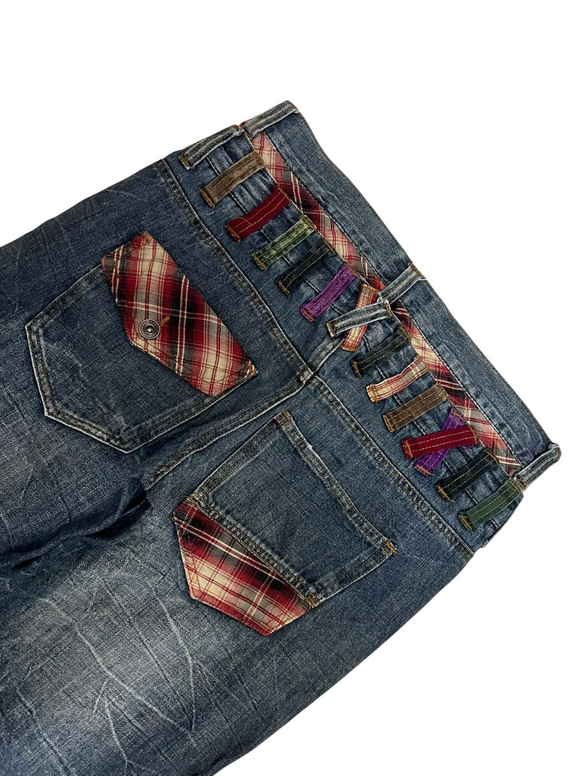Japanese Brand VINTAGE NYLAUS JAPAN DOUBLE WAIST CLAWMARK JEANS PPFM STYLE Size US 31 - 10 Thumbnail