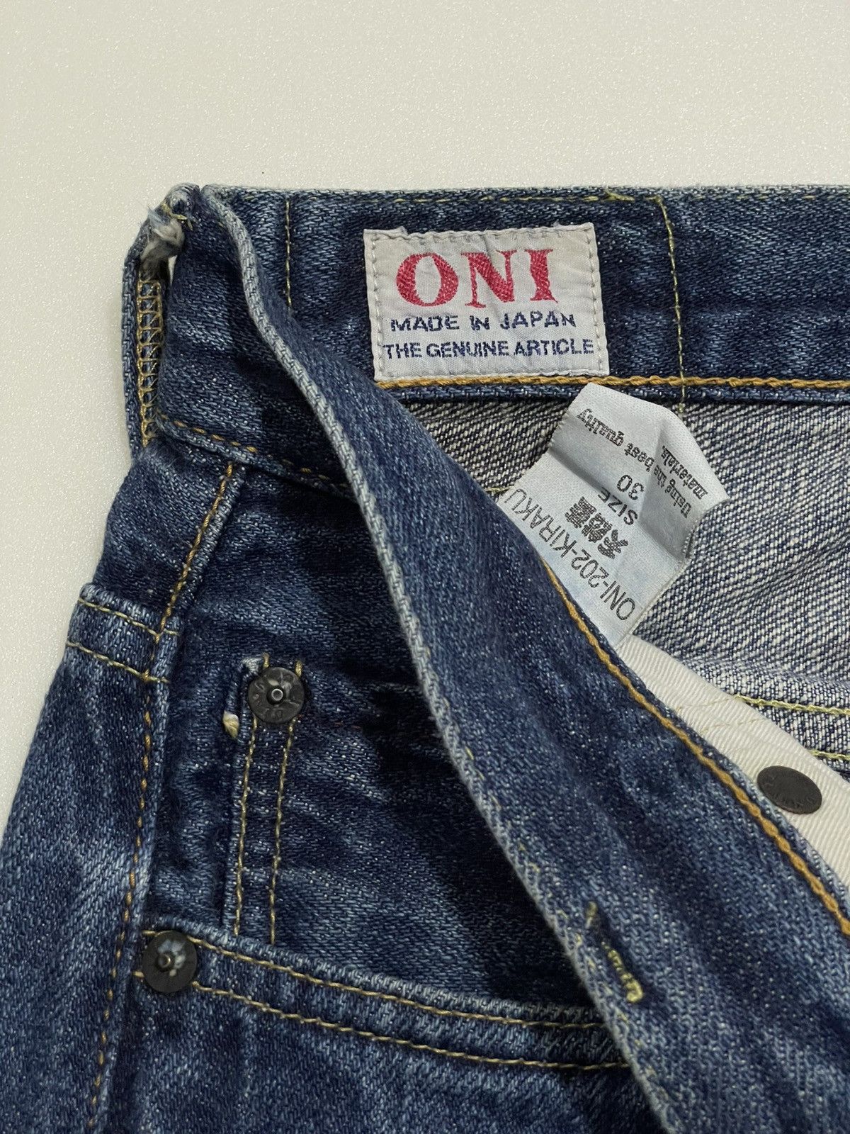 Oni ONI -202-KIRAKU Selvedge Jeans Size US 30 / EU 46 - 9 Thumbnail