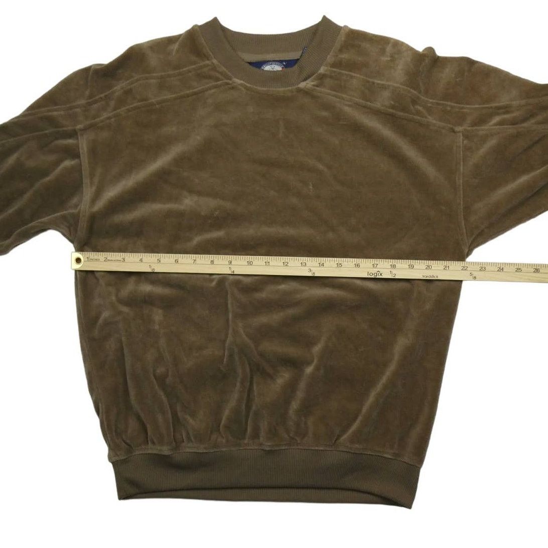 Vintage vintage velour Knightsbridge sweatshirt, large, brown Size US L / EU 52-54 / 3 - 2 Thumbnail