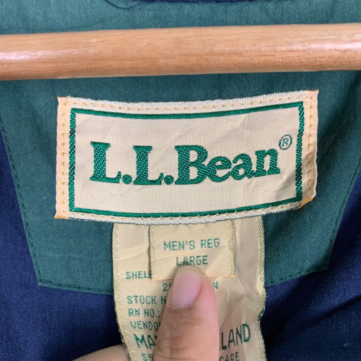 L.L. Bean Vintage L.L.BEAN Blue Outdoor Jacket #0550-C25 Size US L / EU 52-54 / 3 - 15 Thumbnail
