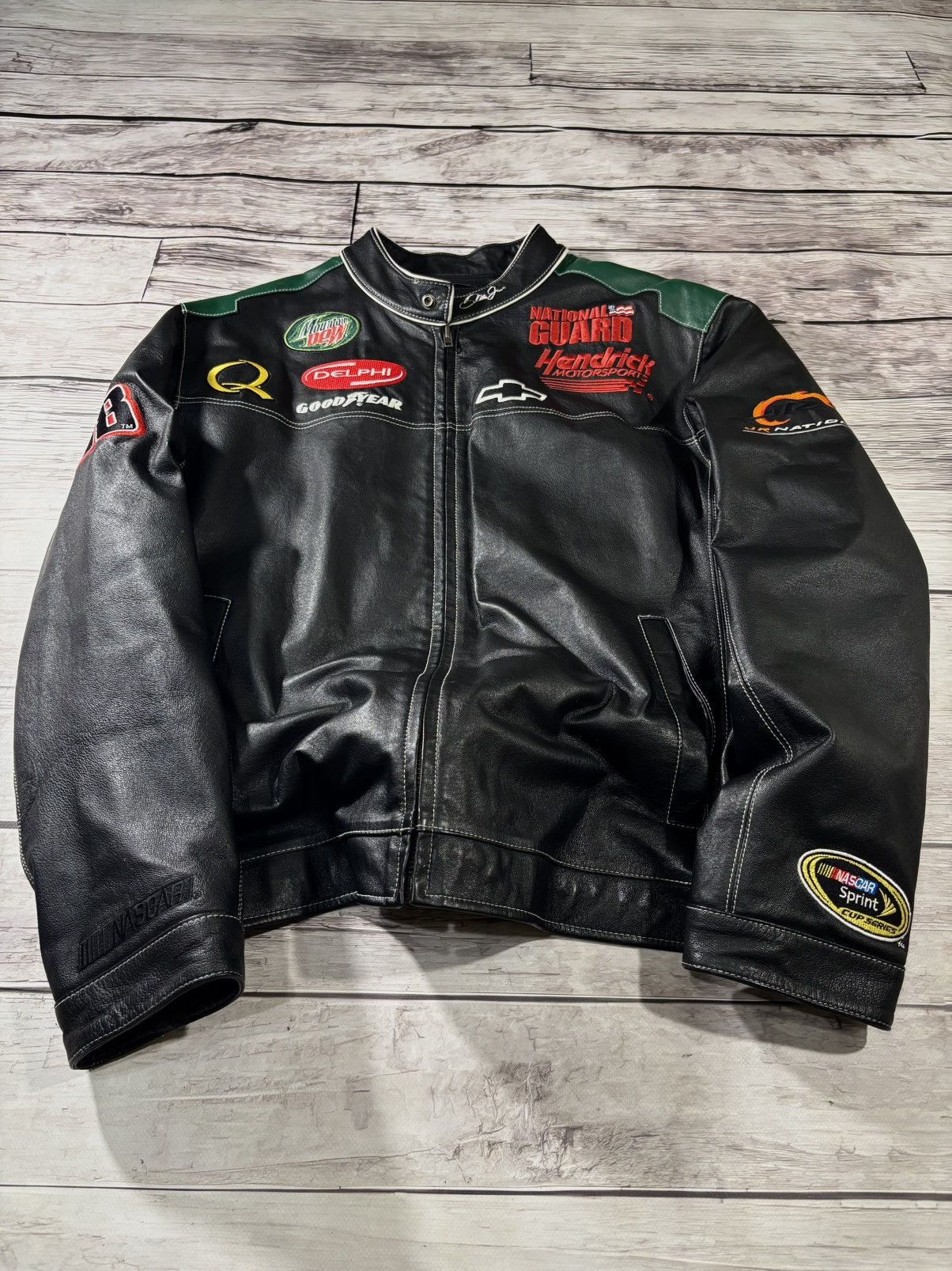 Hysteric Glamour VTG Yohji Yamamoto Style Nascar Racing Leather Jacket Size US XL / EU 56 / 4 - 2 Thumbnail
